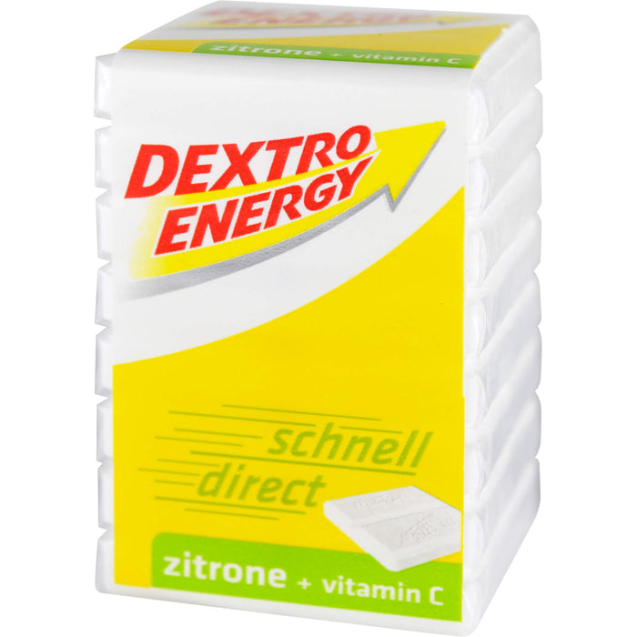 Dextro Energy Zitrone + Vitamin C Würfel, 1 St. Täfelchen