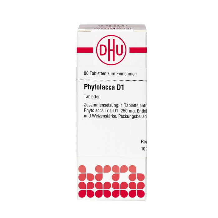 DHU Phytolacca D1 Tabletten, 80 St. Tabletten