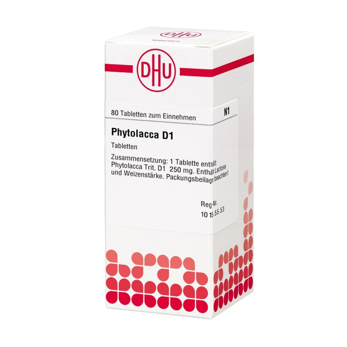 DHU Phytolacca D1 Tabletten, 80 pcs. Tablets