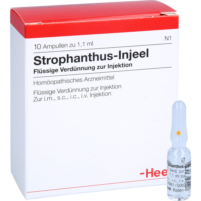 Heel Strophanthus Injeel flüssige Verdünnung, 10 St. Ampullen