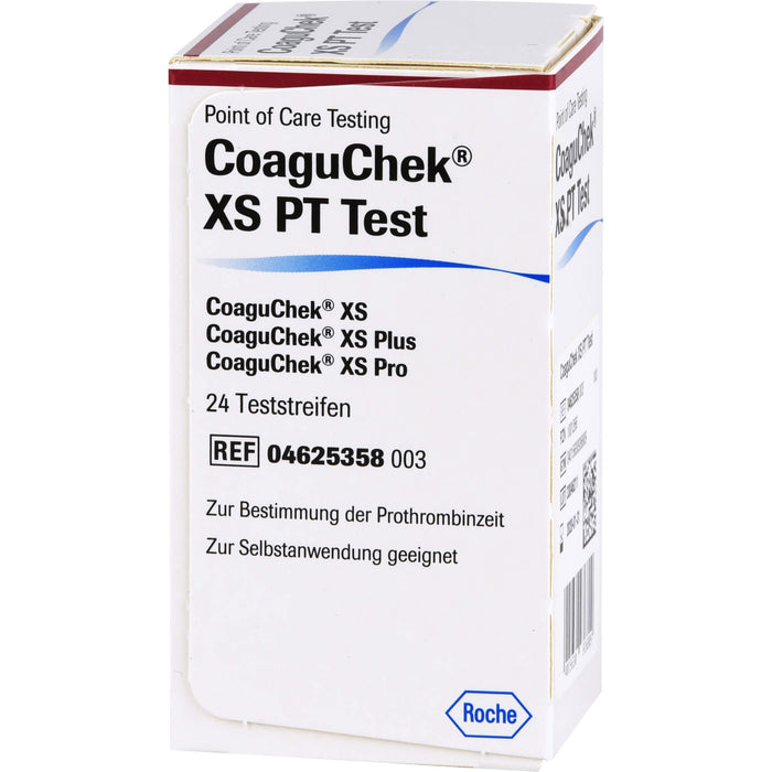 CoaguChek XS PT Teststreifen, 24 pc Bandelettes réactives