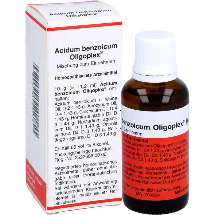 Acidum benzoicum Oligoplex, Mischung, 50 ml LIQ