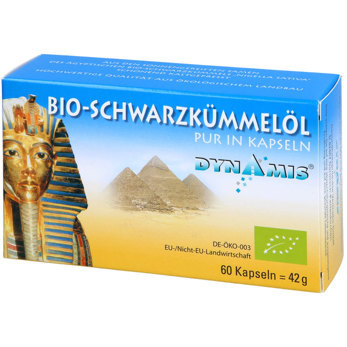 DYNAMIS Bio-Schwarzkümmelöl pur in Kapseln, 60 St. Kapseln