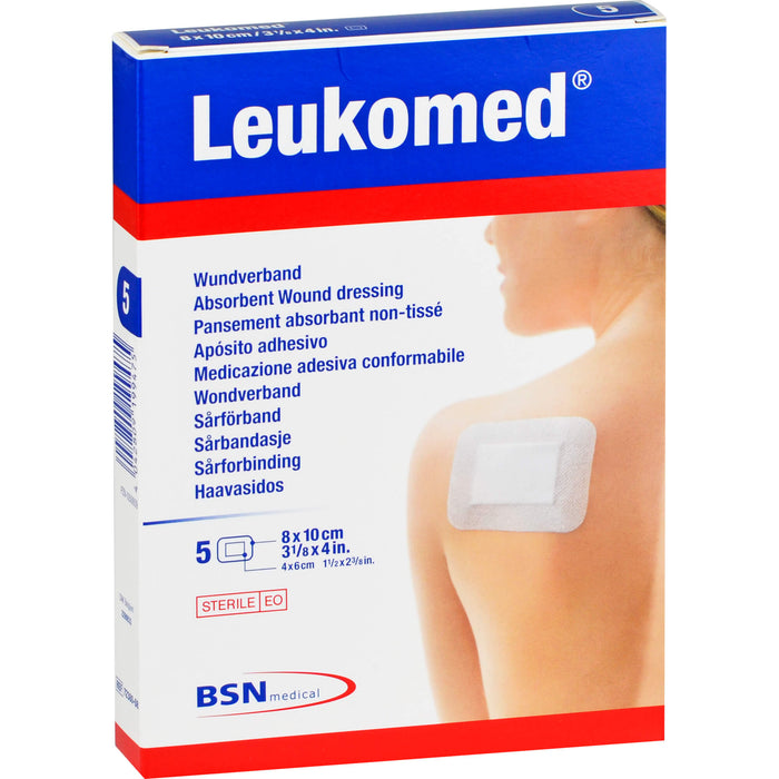 Leukomed Wundverband steril mit 6 cm x 4,0 cm Wundauflage, 5 pc Pansement