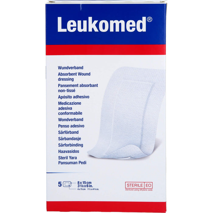 Leukomed Wundverband 8 x 15 cm, 5 pcs. Patch