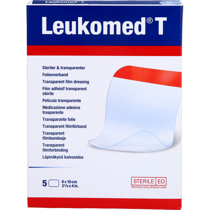 LEUKOMED TRANSP. STERILE PFLASTER 8x10 cm, 5 St PFL