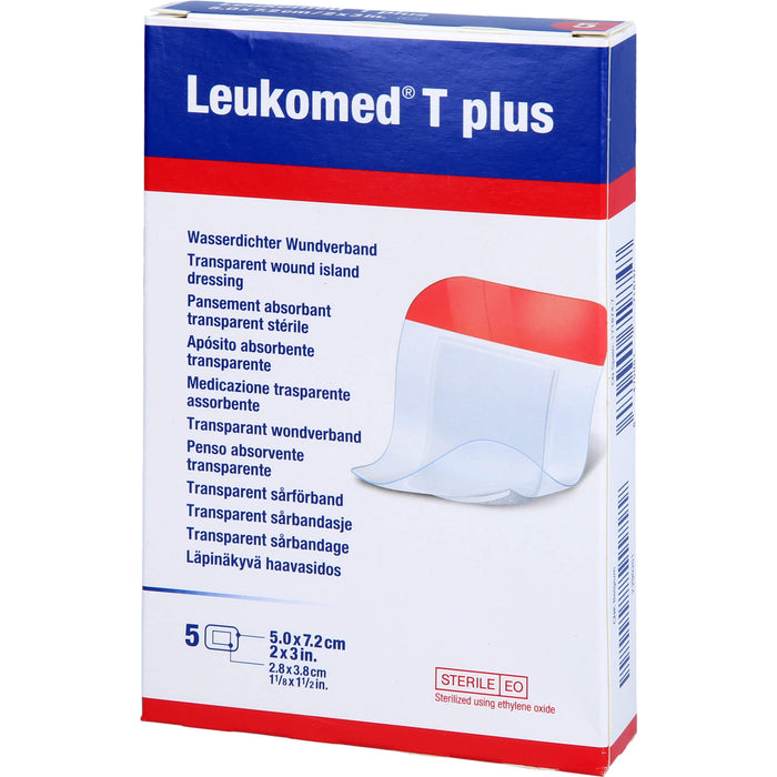 Leukomed T plus transparenter Wundverband 5 x 7,2 cm, 5 pcs. Patch