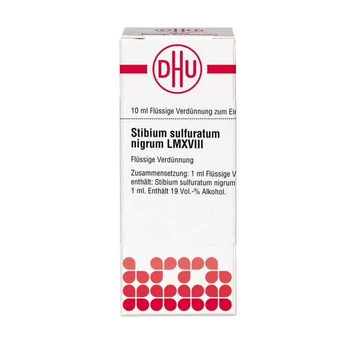 Stibium sulfuratum nigrum LM XVIII DHU Dilution, 10 ml Lösung