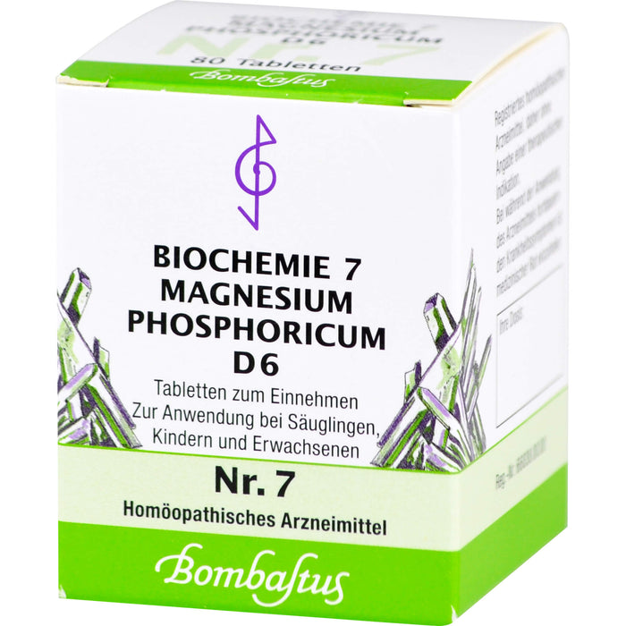 Biochemie 7 Magnesium phosphoricum Bombastus D6 Tbl., 80 pcs. Tablets