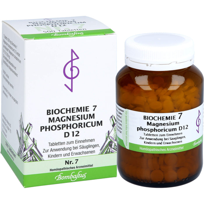 Biochemie 7 Magnesium phosphoricum Bombastus D12 Tbl., 500 pc Tablettes