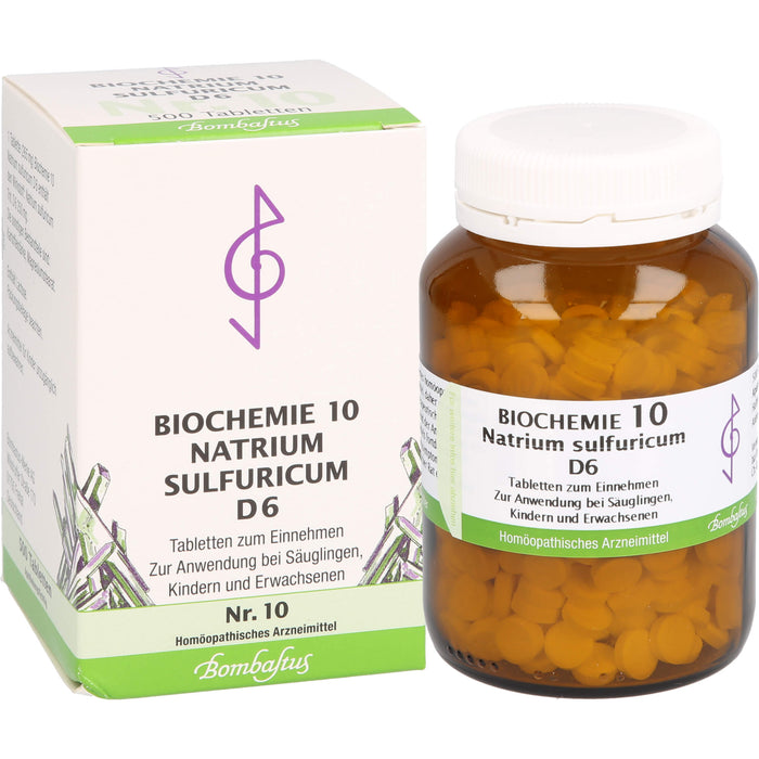 Biochemie 10 Natrium sulfuricum Bombastus D6 Tbl., 500 St TAB