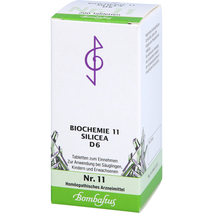 Bombastus Biochemie 11 Silicea D6 Tabletten, 200 St TAB