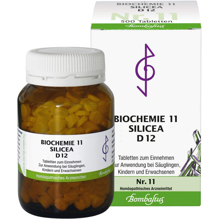 Bombastus Biochemie 11 Silicea D12 Tabletten, 500 St. Tabletten