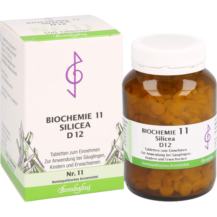 Bombastus Biochemie 11 Silicea D12 Tabletten, 500 pc Tablettes