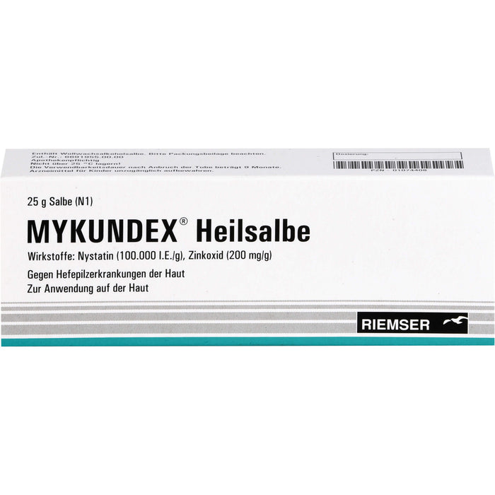 MYKUNDEX Heilsalbe gegen Hefepilzerkrankungen der Haut, 25 g Onguent