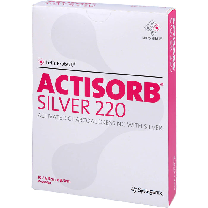 ACTISORB 220 Silver 9,5x6,5cm steril, 10 St KOM