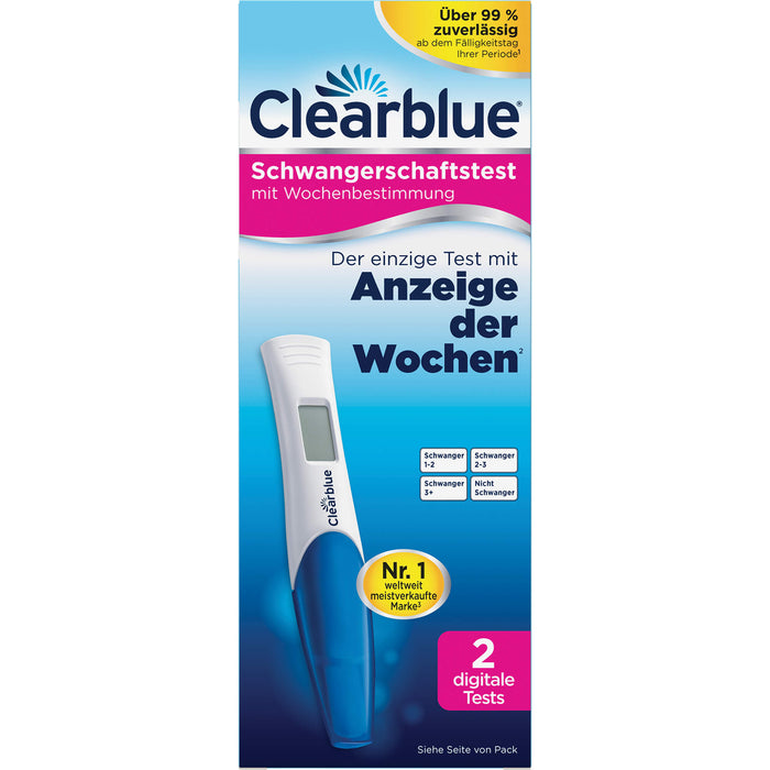 Clearblue Digital Schwangerschaftstest mit Wochenbestimmung, 2 St. Test