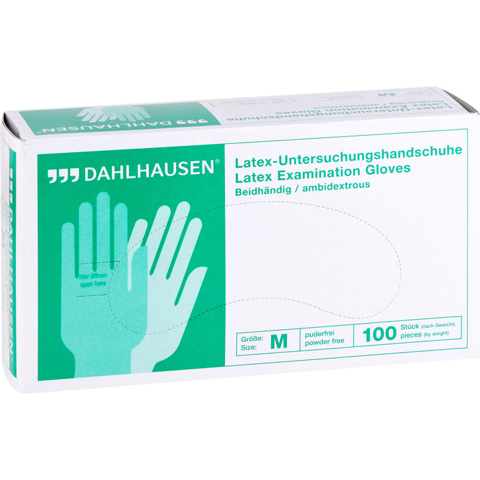 Latex-Handschuhe ungepudert Gr.M, 100 St. Handschuhe