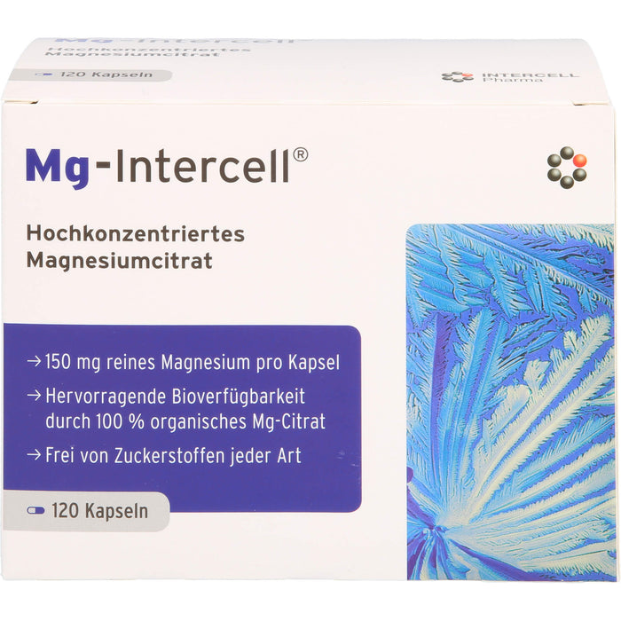 Mg-Intercell hochkonzentriertes Magnesiumcitrat Kapseln, 120 St. Kapseln