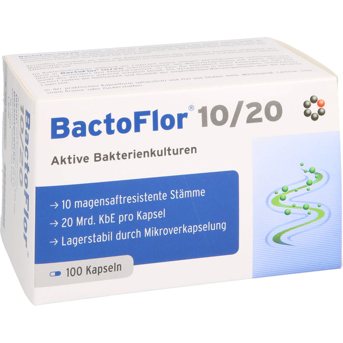 BactoFlor 10/20 aktive Bakterienkulturen Kapseln, 100 pc Capsules