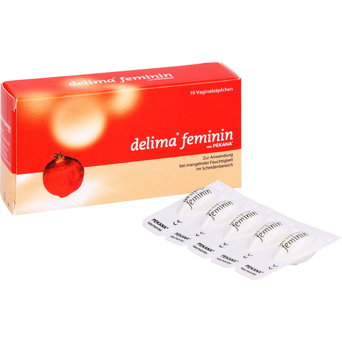 PEKANA delima feminin Vaginalzäpfchen, 10 pc Suppositoires