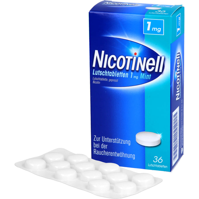 Nicotinell Mint Lutschtabletten zur Raucherentwöhnung, 36 St. Tabletten