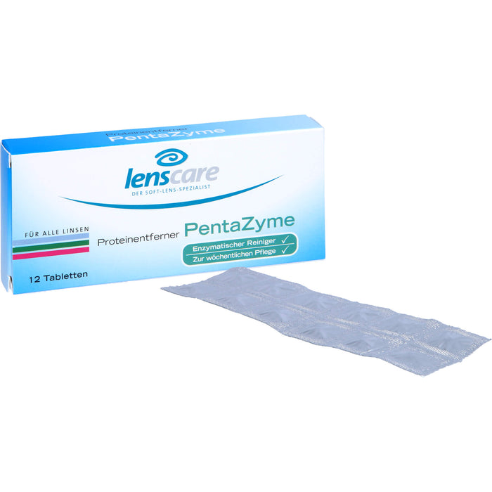 lenscare Proteinentferner PentaZyme für alle Linsen, 12 pc Tablettes