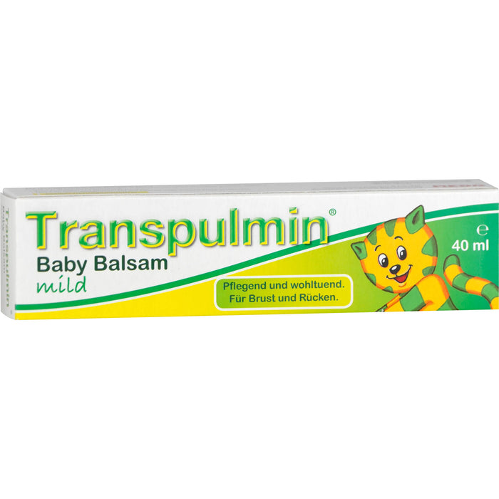 Transpulmin Baby Balsam mild für Brust und Rücken, 40 ml Cream