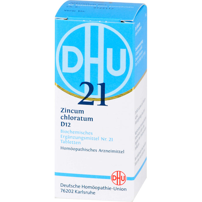 DHU Schüßler-Salz Nr. 21 Zincum chloratum D12 Tabletten, 80 pcs. Tablets