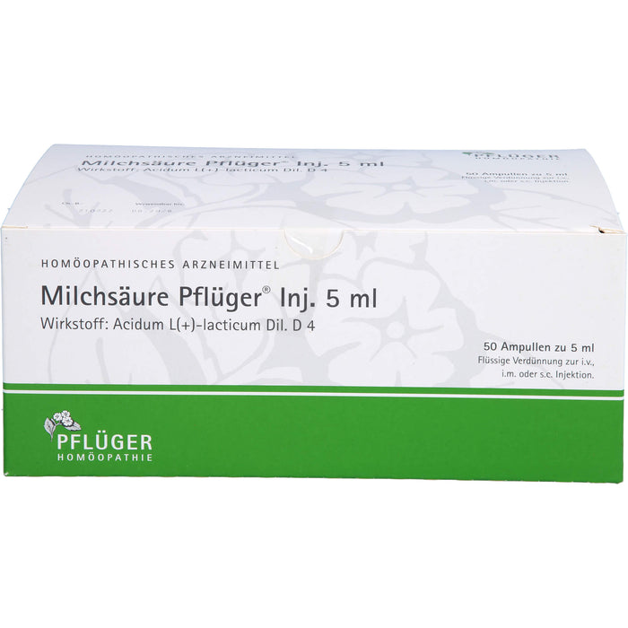 Milchsäure Pflüger Inj. 5 ml, 50 St ILO