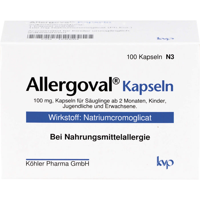 Allergoval Kapseln bei Nahrungsmittelallergie, 100 pc Capsules