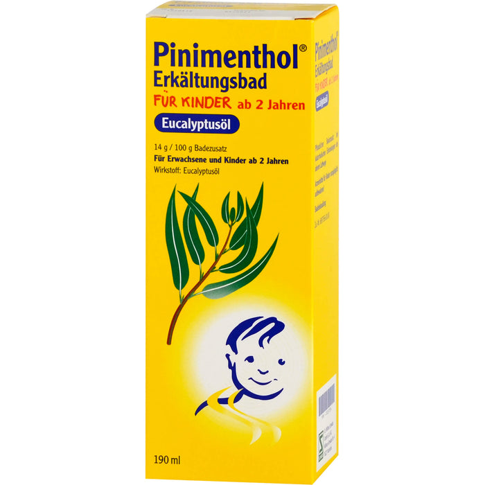 Pinimenthol Eucalyptusöl Erkältungsbad für Kinder ab 2, 190 ml Bath additive