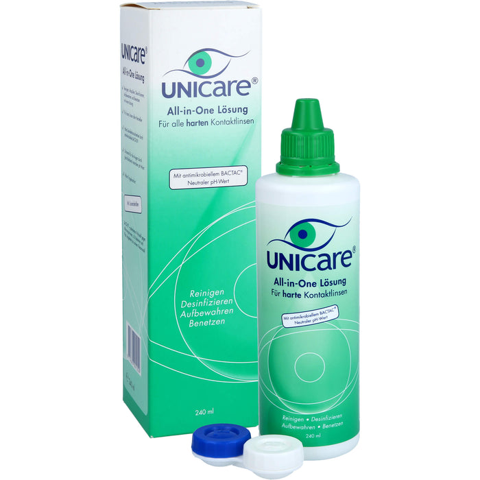 Unicare All-in-One Lös.f.alle harten Kontaktlinsen, 240 ml Lösung