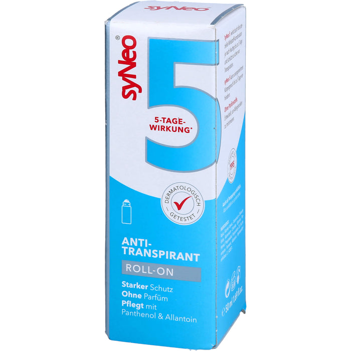 syNeo 5 Roll-on Antitranspirant mit 5-Tage-Wirkung, 50 ml Solution