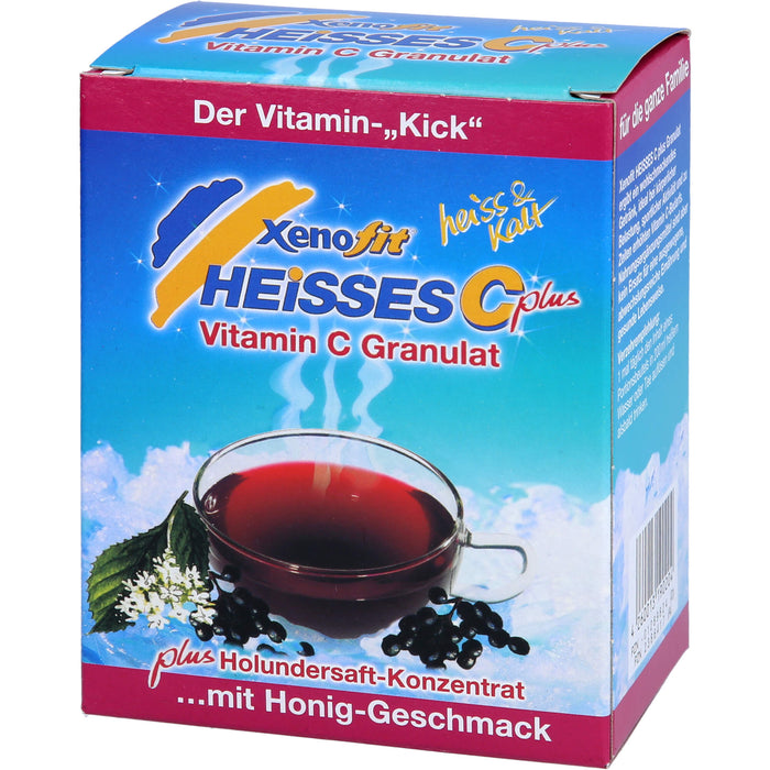 Xenofit Heißes C Vitamin C plus Holunder-Extrakt Granulat mit Honiggeschmack, 10 pcs. Sachets