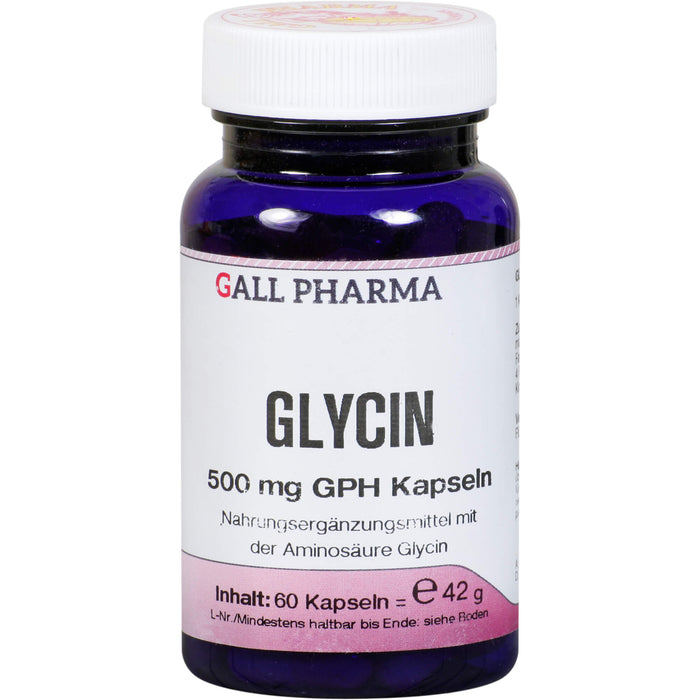 GALL PHARMA Glycin 500 mg GPH Kapseln, 60 pc Capsules