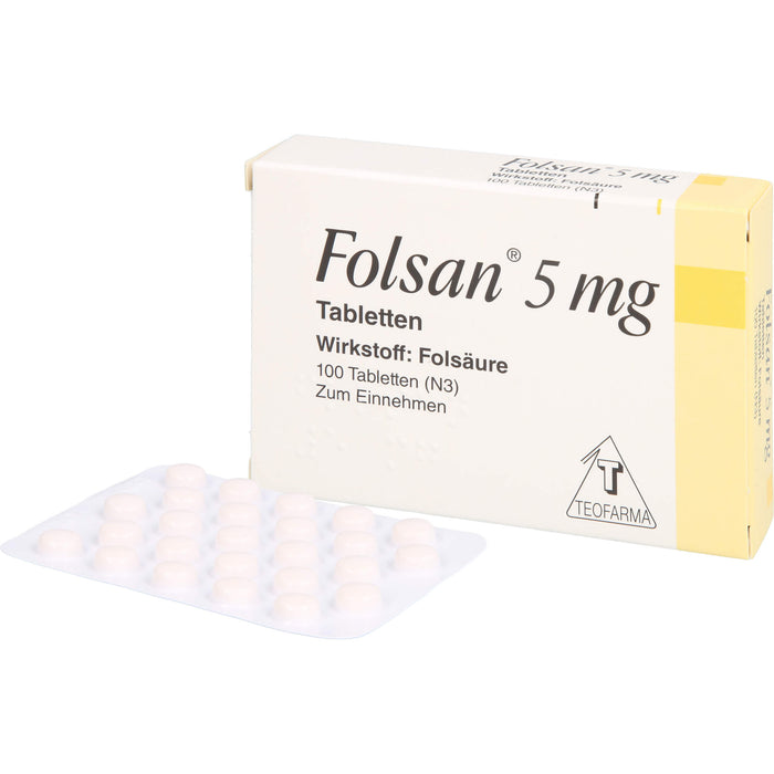 Folsan 5 mg Tabletten, 100 pcs. Tablets