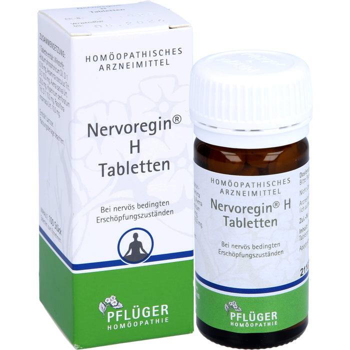 Nervoregin H Tabletten bei nervös bedingten Erschöpfungszuständen, 100 pc Tablettes