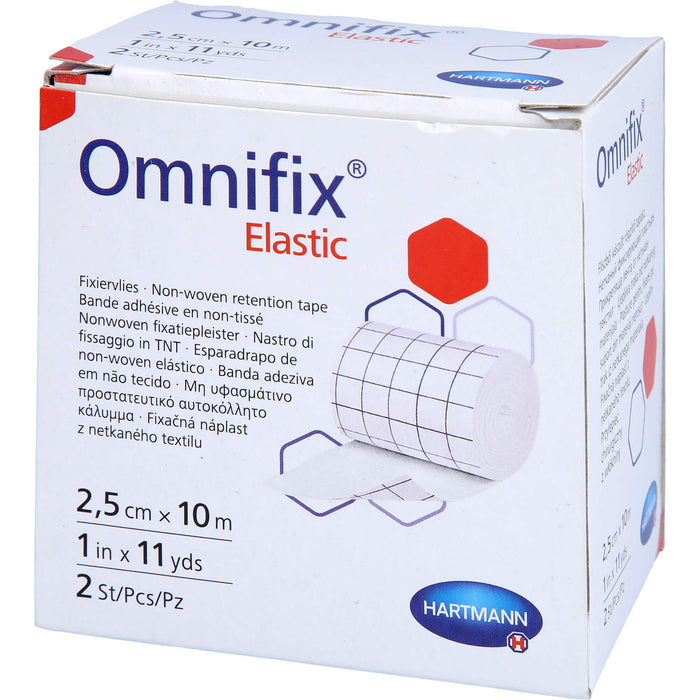 HARTMANN Omnifix elastic 2,5 cm x 10 m Rolle, 2 pc Pansement