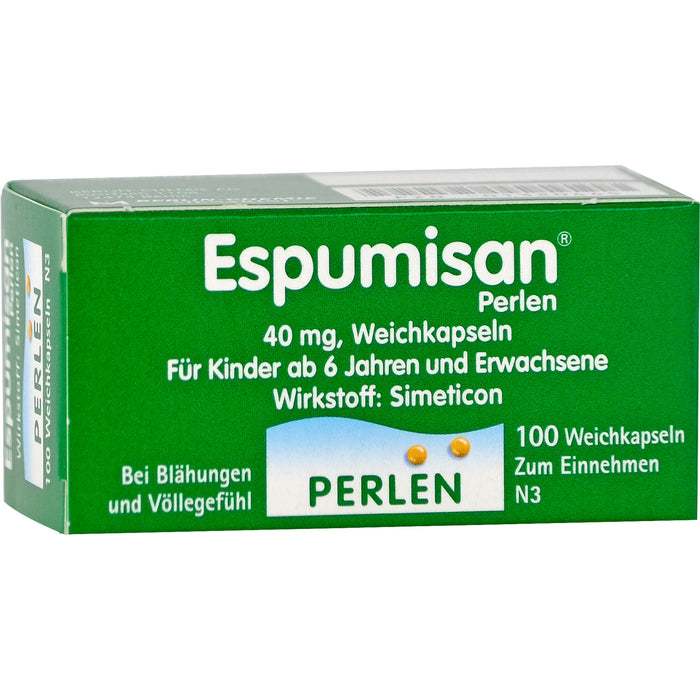 Espumisan Perlen Weichkapseln bei Blähungen und Völlegefühl, 100 pc Capsules