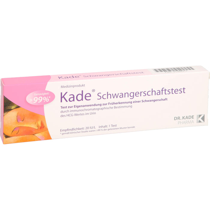 Kade Schwangerschaftstest zur Früherkennung, 1 pc Test