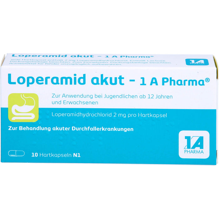 Loperamid akut - 1 A Pharma Hartkapseln, 10 pc Capsules