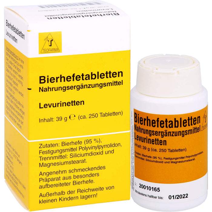 Teofarma Bierhefetabletten Leuvrinetten, 250 pcs. Tablets