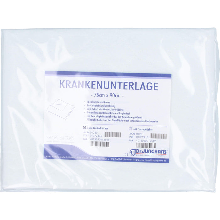 DR. JUNGHANS Krankenunterlage waschbar 75 x 90 cm, 1 pc Coussinets