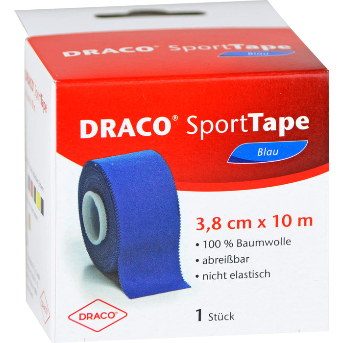 Dracotapeverband 10mx3,8cm blau, 1 St VER