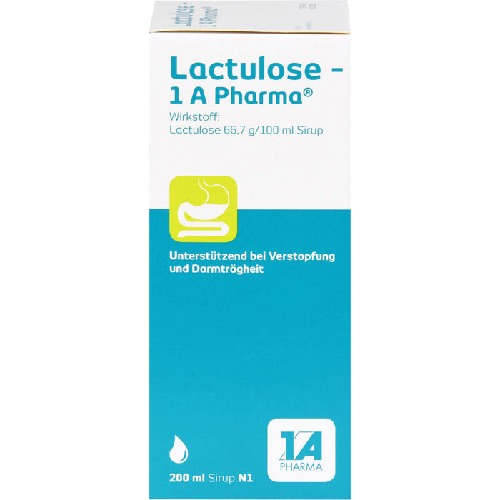 Lactulose - 1 A Pharma Sirup bei Verstopfung, 200 ml Solution