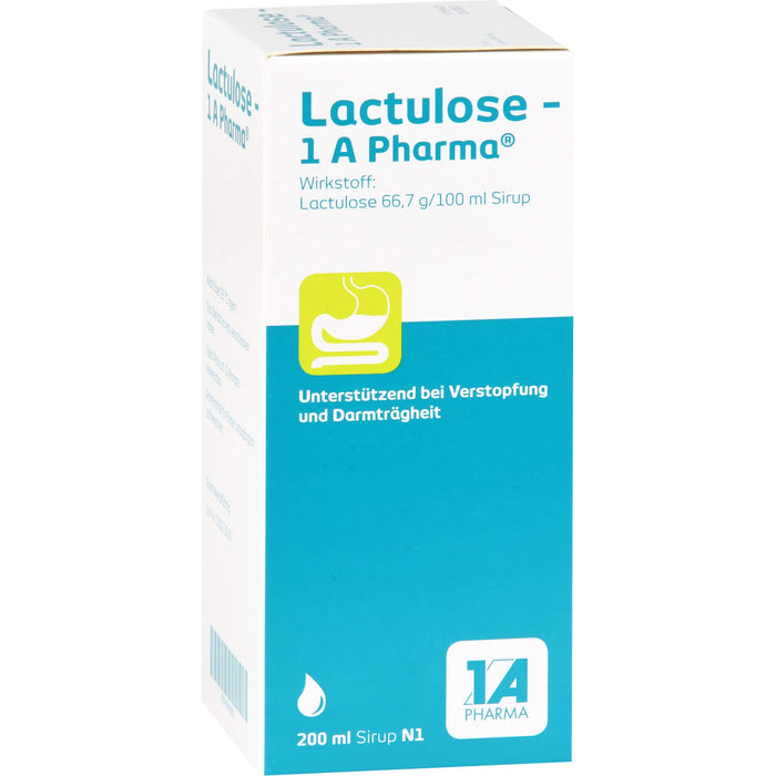 Lactulose - 1 A Pharma Sirup bei Verstopfung, 200 ml Solution