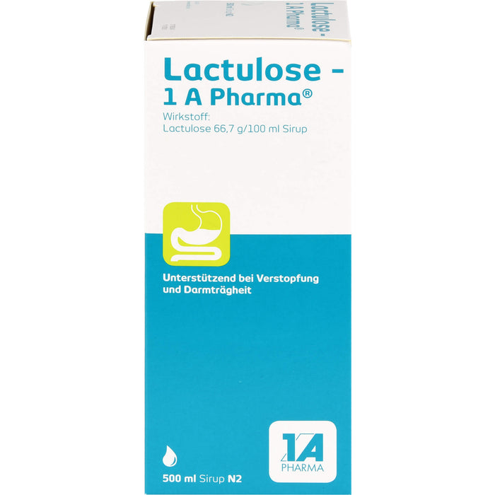 Lactulose - 1 A Pharma Sirup unterstützend bei Verstopfung, 500 ml Solution