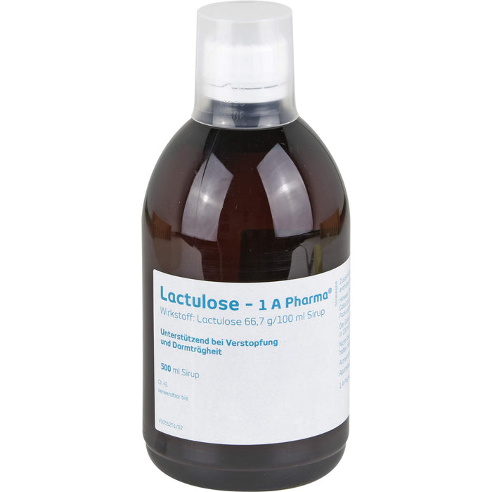 Lactulose - 1 A Pharma Sirup unterstützend bei Verstopfung, 500 ml Solution