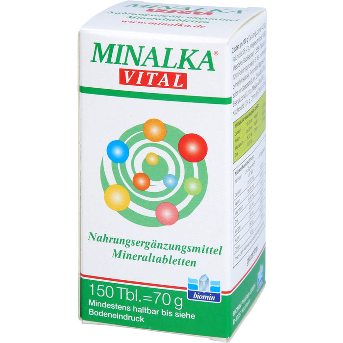 MINALKA vital Mineraltabletten, 150 St. Tabletten